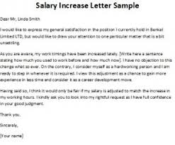 Letter Of Request For Salary Increase Sample Templates