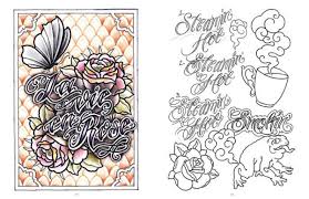tattoo lettering banners clic and