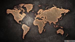 Brown World Map 4k Wallpaper