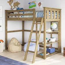 kane twin natural loft bed with
