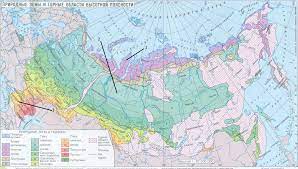Сибирские увалы на карте
