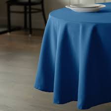 Intedge 120 Round Light Blue 100 Polyester Hemmed Cloth Table Cover