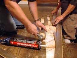 replace damaged wood flooring plank