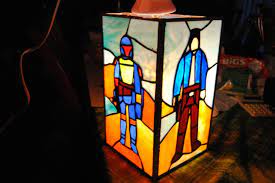Bespin Stained Glass Lamp Vintage Star