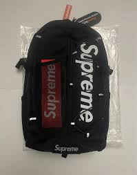 supreme ss17 black box logo backpack