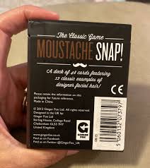 moustache snap card game mustache card