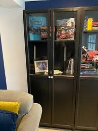 ikea billy bookcase with panel glass