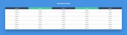 table template css free
