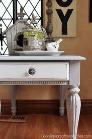 Grey White Painted Side Table