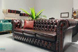 when ing a leather sofa