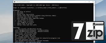 7zip command line exles for terminal