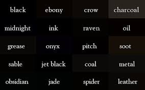 In light, black is lack of all color. 54 Design Resources Colour Names Ideas Color Names Color Color Theory