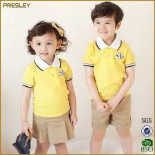 summer cotton kids uniform for