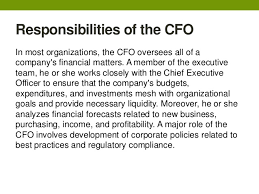 Financial officers are in charge of overseeing the financial transactions of a company. Chief Financial Officer Oversees Multiple Operations For Companies