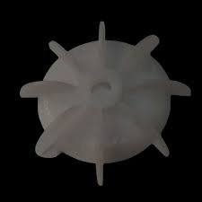 white plastic cooling fan blade spur