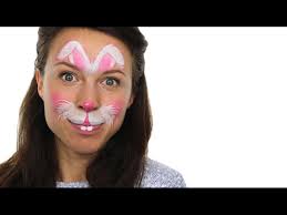 easy easter bunny face paint tutorial
