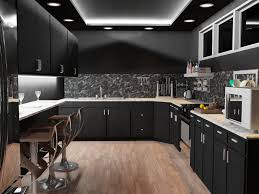 revit interiors black kitchen