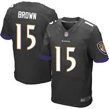 Mens Nike Elite Marquise Brown Baltimore Ravens Black
