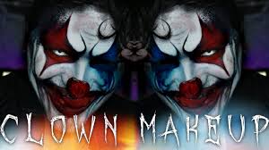 crazy clown halloween makeup tutorial
