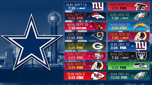 Dallas Cowboys 2017 Schedule: Game ...
