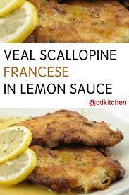 veal scallopine francese in lemon sauce