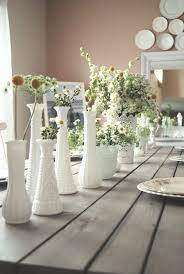 Milk Glass Wedding Setting Milk Glass