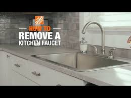 how to remove a kitchen faucet the