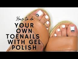 own toenails with gel polish