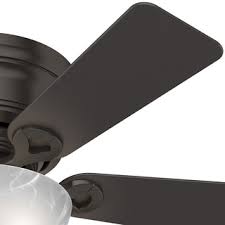 Hunter 42 Haskell Low Profile Ceiling Fan With Led Light Kit And Pull Chain Premium Bronze Premium Bronze Shefinds