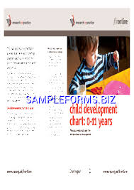 Child Development Chart 0 11 Years Pdf Free 2 Pages