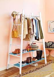 This particular drying rack is designed to fit as close to the wall as possible so that it does not occupy any space. 20 Astoundingly Simple Diy Clothes Rack Tutorials Crafty Club Diy Craft Ideas