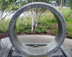 Outdoor Stone Water Wheel Fountain For