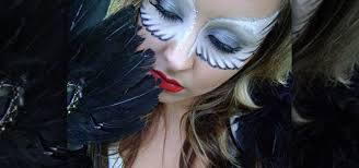 bright white angel wings eye mask