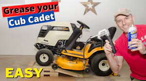 how to grease your cub cadet lawn mower
