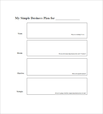 Simple Business Plan Template 20 Free Sample Example Format