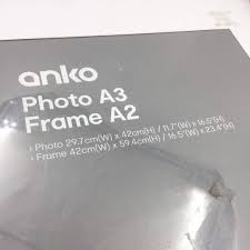 anko a2 box mat a3 brown photo frame