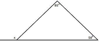 exterior angles of a triangle algebra