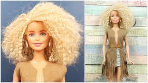 diy barbie hairstyles clothes how to