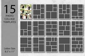 letter size photo collage templates