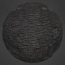 scorched wood charcoal pbr material