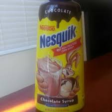 nesquik chocolate syrup and nutrition facts