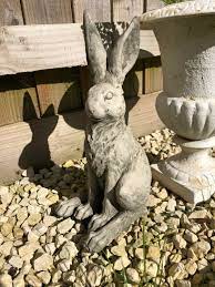 Squatting Bunny Rabbit Statue