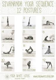 Sivananda Yoga 2 Postures Chart Basic Yoga Different