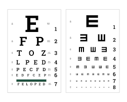 premium vector eyes test charts with