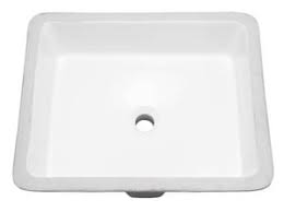 undermount bathroom sink in white