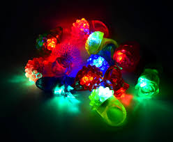 Joyin Toy 60 Pieces Led Light Up Toy Glow In The Dark Party Supplies Party Favors For Kids With 44 Led Finger Light Kid Party Favors Finger Lights Party Favors