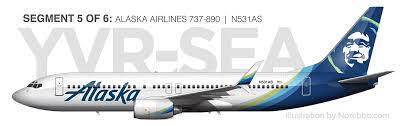 alaska airlines 737 800 first cl