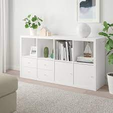 It would be perfect as bedside tables, for the living room or even a smaller entrance. Kallax Shelving Unit With 4 Inserts White Ikea