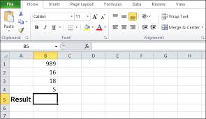 how to subtract in excel javatpoint