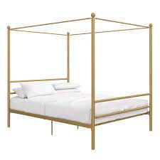 Dhp Kora Gold Metal Queen Canopy Bed